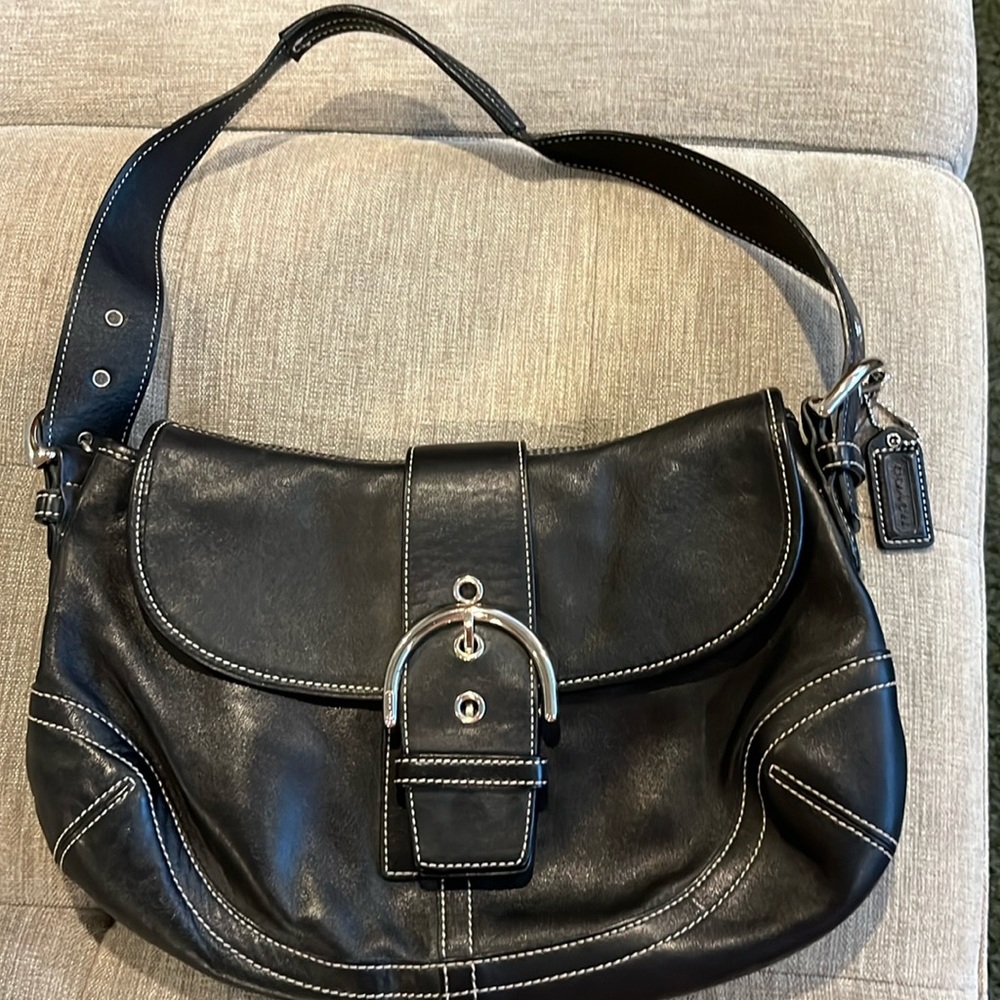 Coach Vintage Black Leather Bag